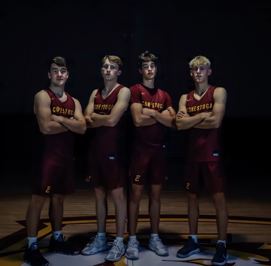 Conestoga Seniors (left to right) Tobias Nolting, Koby Vogler, Ben Welch, and Lane Fox look to cap off their historic careers with a successful 2020-21 campaign.