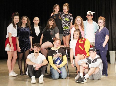 The cast of Conestogas one-act No Problem pose following a performance. Extracurricular activities, like one-act, give students opportunities to grow in their skills and relationships while in high school.