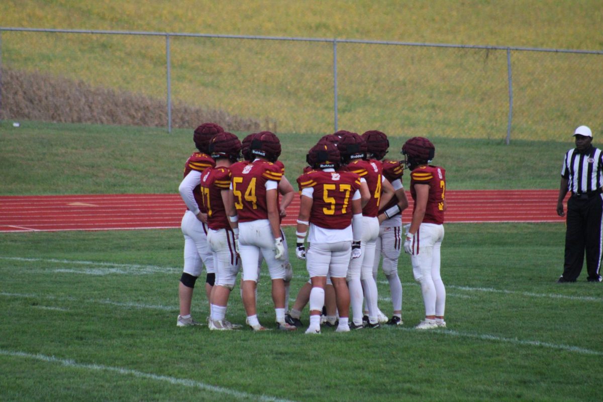 Cougar football team in action